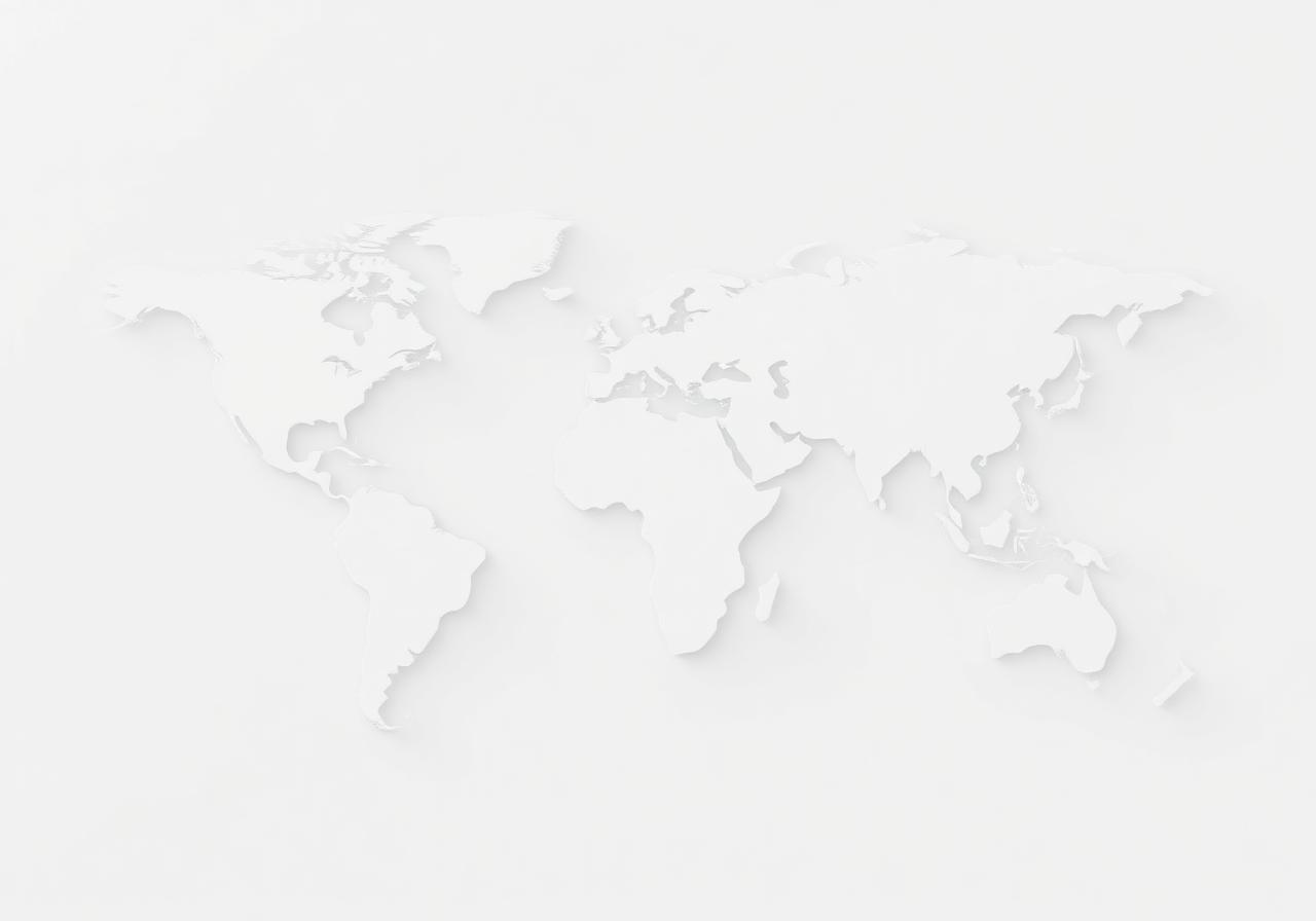 Stylised world map representing global currency reach